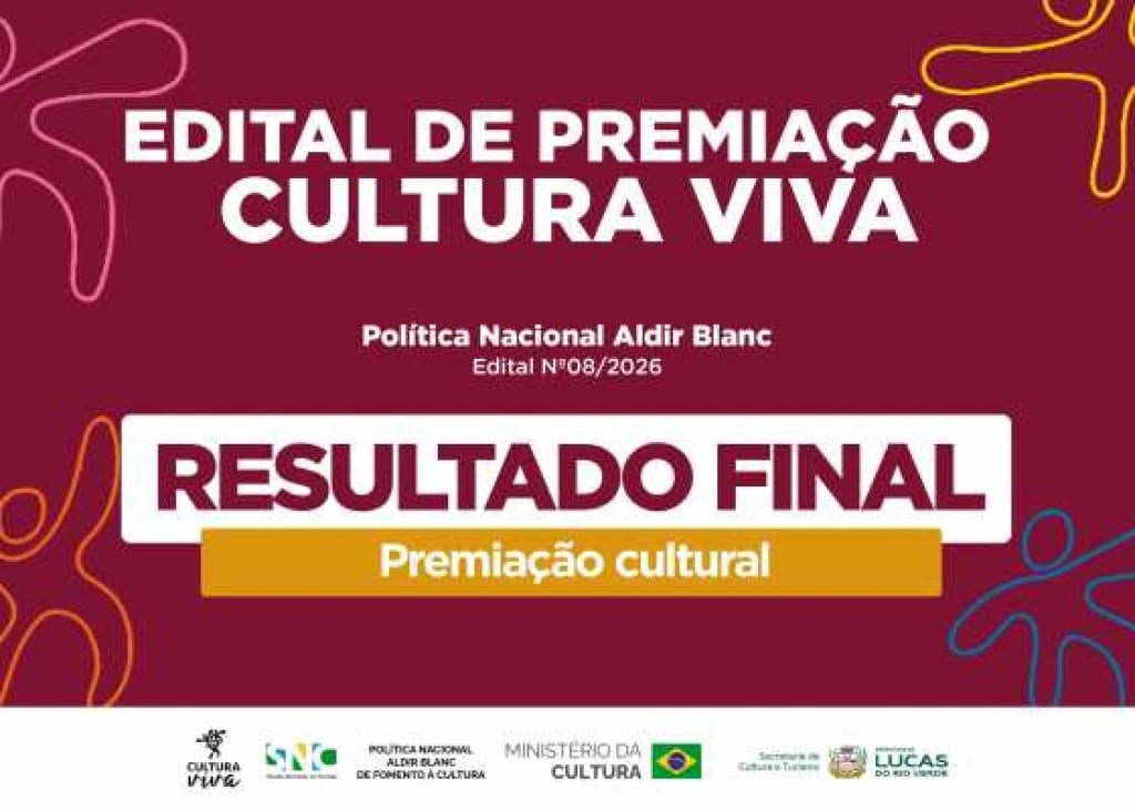 Lucas do Rio Verde publica resultado final do Edital de Premiação Cultura Viva e fortalece a cultura comunitária com mai