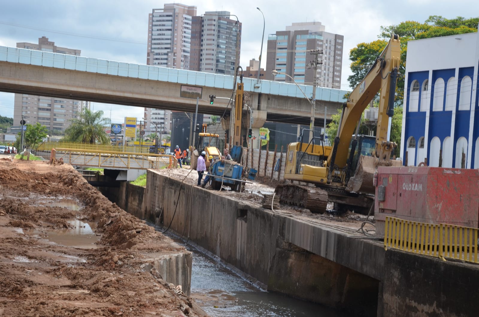 Obras antienchente avançam em três pontos de Franca
