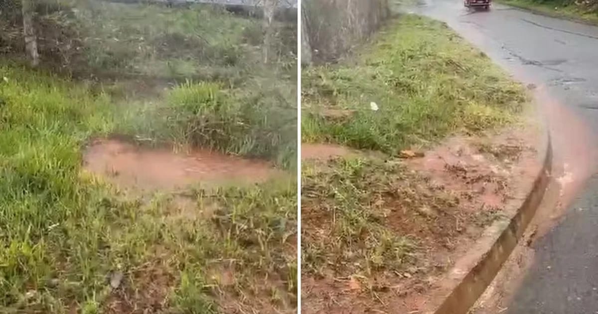 VÍDEO: 'água fervendo' brotando do chão chama a atenção em Caldas Novas: 'Olha a fumaça'