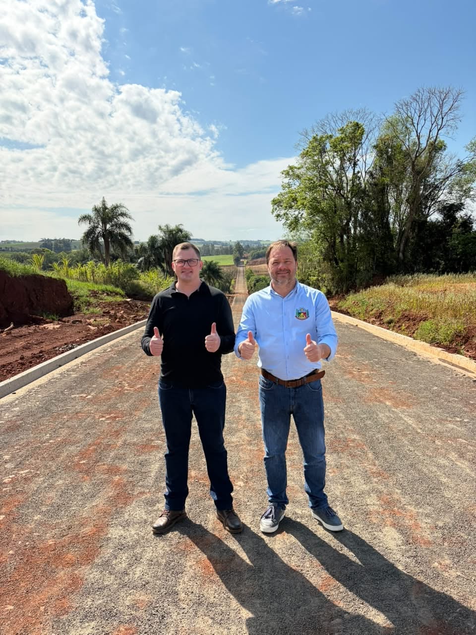 Concluído calçamento de 3,3 km entre Senador Salgado Filho e Ubiretama