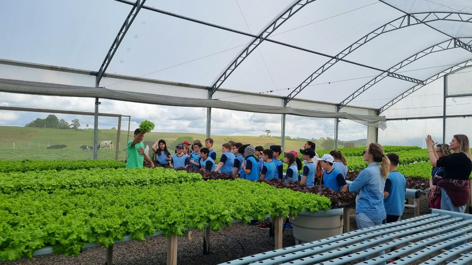 Na Semana da Alimentação, estudantes conhecem sobre origem de alimentos em Veranópolis