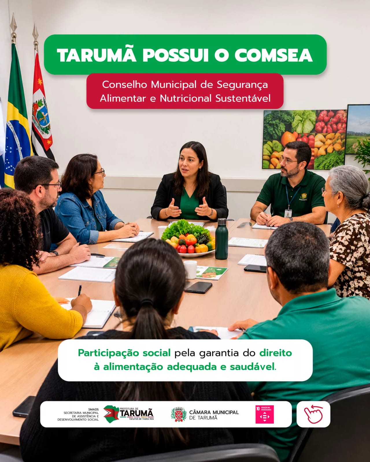 Tarumã destaca o Conselho Municipal de Segurança Alimentar (COMSEA)