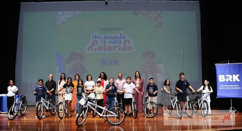 Concurso de desenhos da BRK premia 12 alunos da rede municipal de Limeira