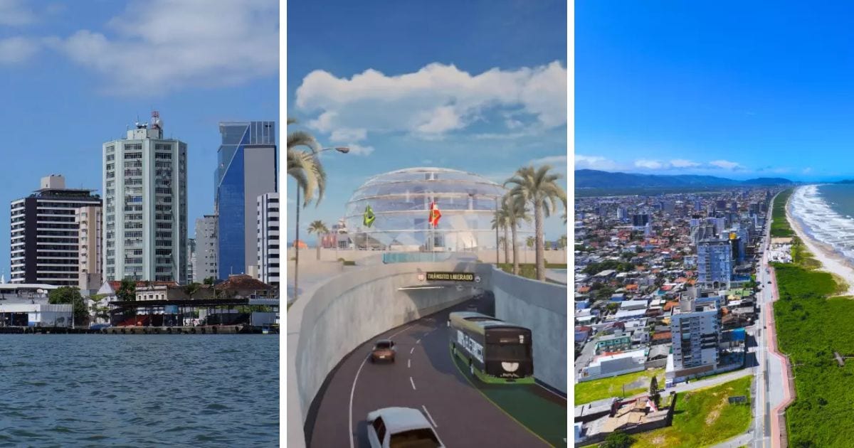 Megaprojeto de R$ 600 milhões com túnel embaixo d’água de 548 metros entre cidades de SC avança para nova fase após assi