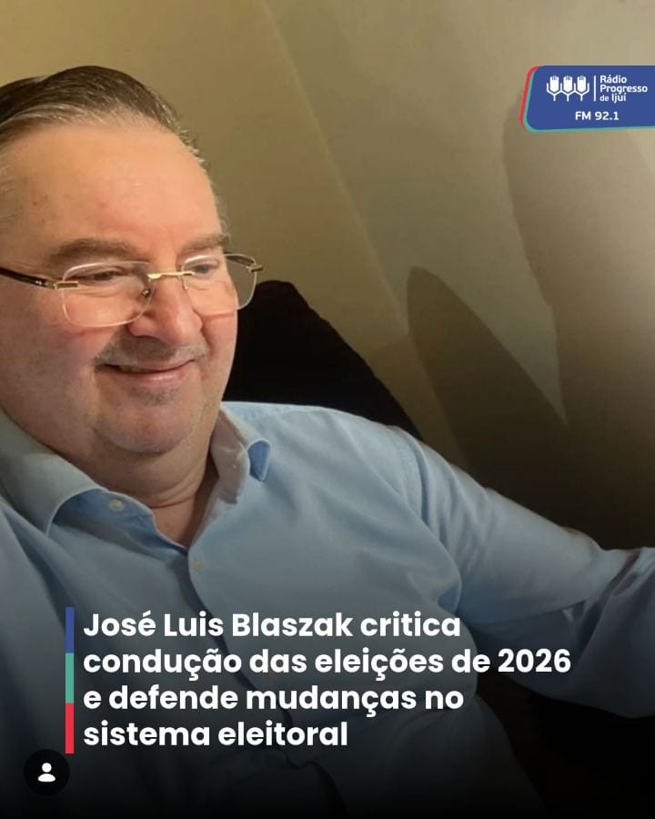 O advogado especialista em Direito Público e ex-juiz membro do TRE, José Luis Blaszak fez uma avaliação crítica das elei