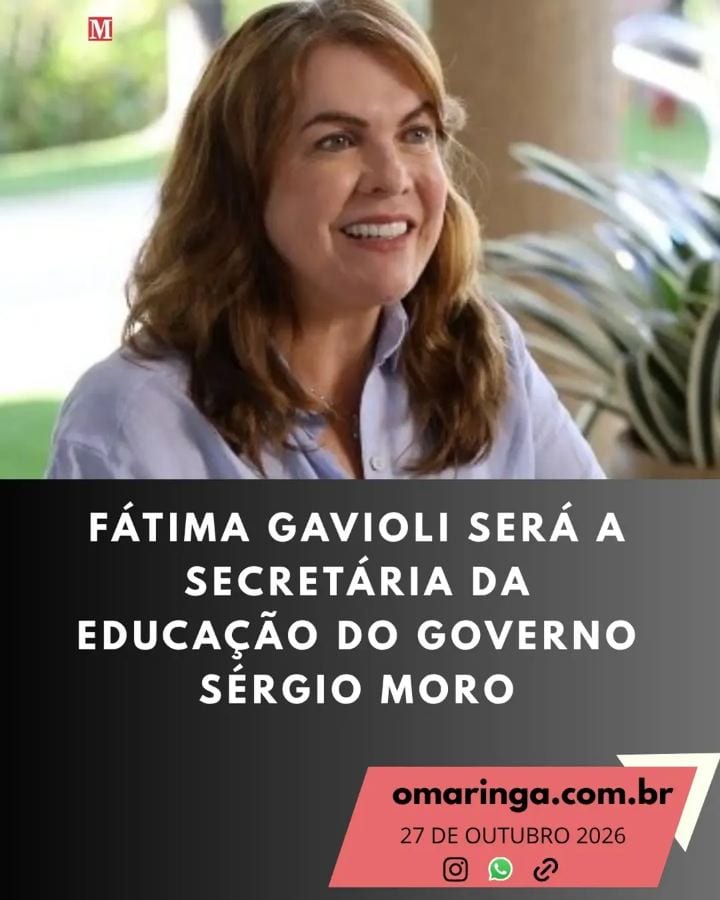O governador eleito do Paraná, Sérgio Moro (PL), anunciou mais uma mulher para seu secretariado.