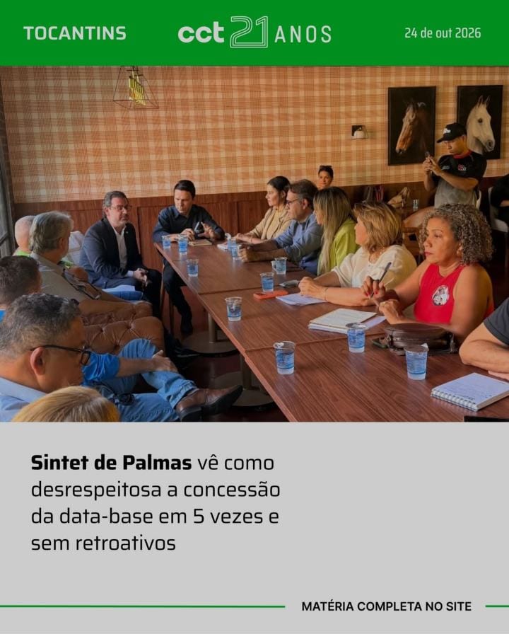A regional de Palmas do Sindicato dos Trabalhadores em Educação (Sintet) enviou material à imprensa na manhã desta sexta