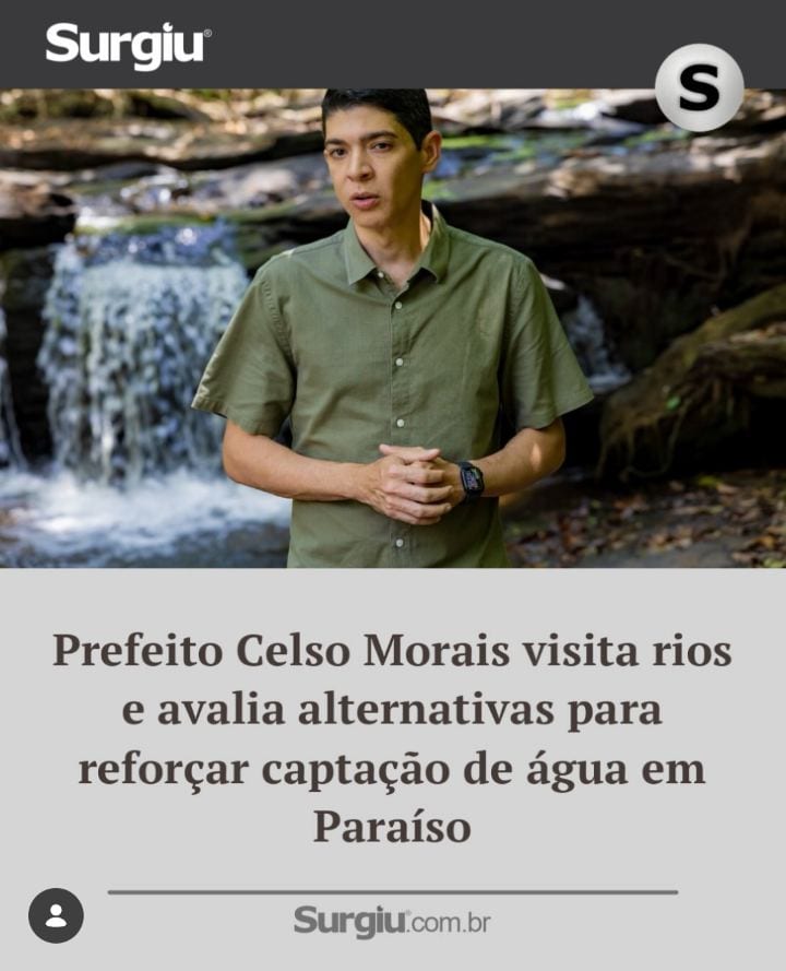 Prefeito Celso Morais vistou rios em Paraíso do Tocantins nesta quarta (21)