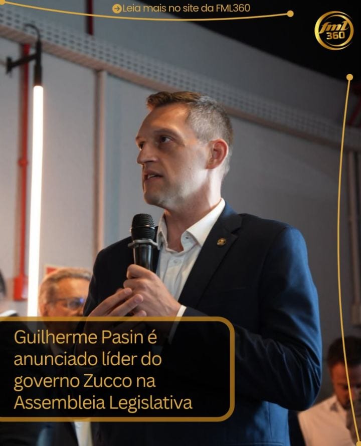 O deputado estadual Guilherme Pasin (Progressistas), natural de Bento Gonçalves, foi anunciado nesta quinta-feira (29) c
