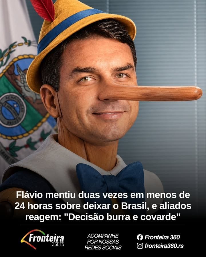 ABANDONOU O BARCO | Flávio Bolsonaro (PL) afirmou que não abandonaria o Brasil após a derrota eleitoral para Luiz Inácio