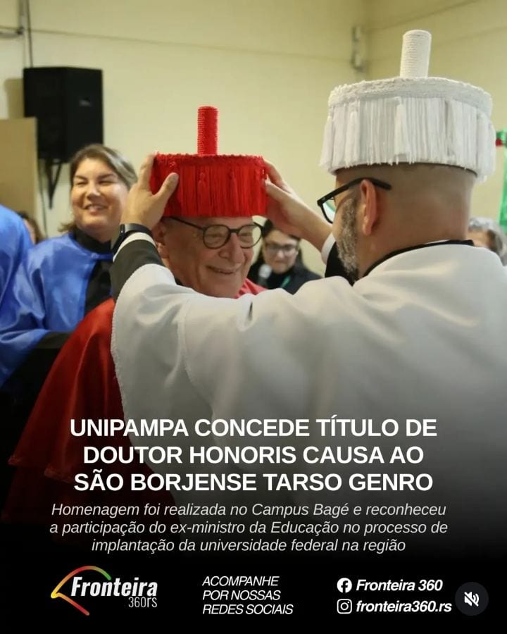 RECONHECIMENTO | A Universidade Federal do Pampa (UNIPAMPA) concedeu, na quinta-feira (29), o título de Doutor Honoris C