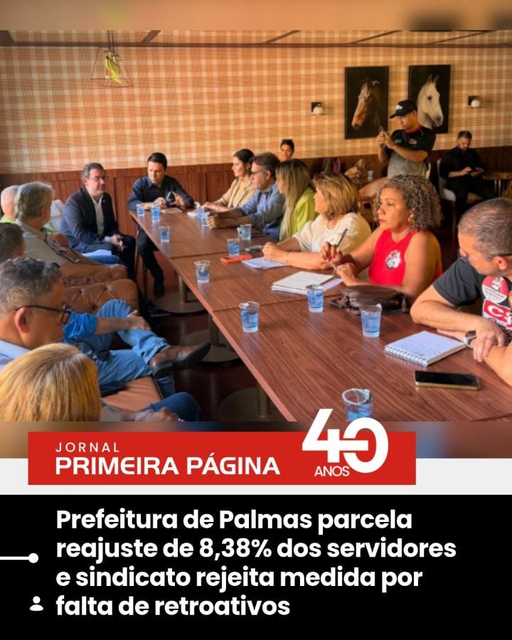 A Prefeitura de Palmas decidiu parcelar em cinco vezes a recomposição salarial de 8,38% dos servidores municipais, com p
