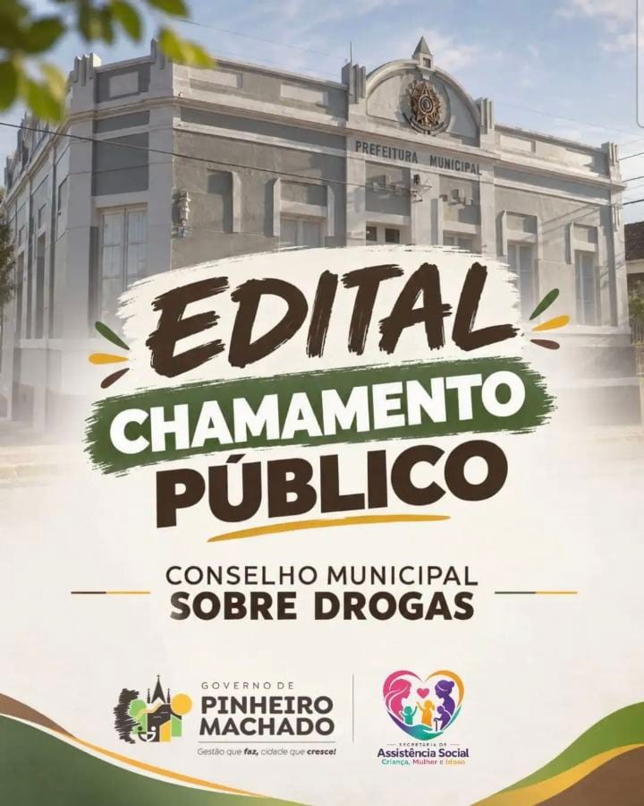Inscrições abertas até 30/10 para vagas no Conselho Municipal sobre Drogas