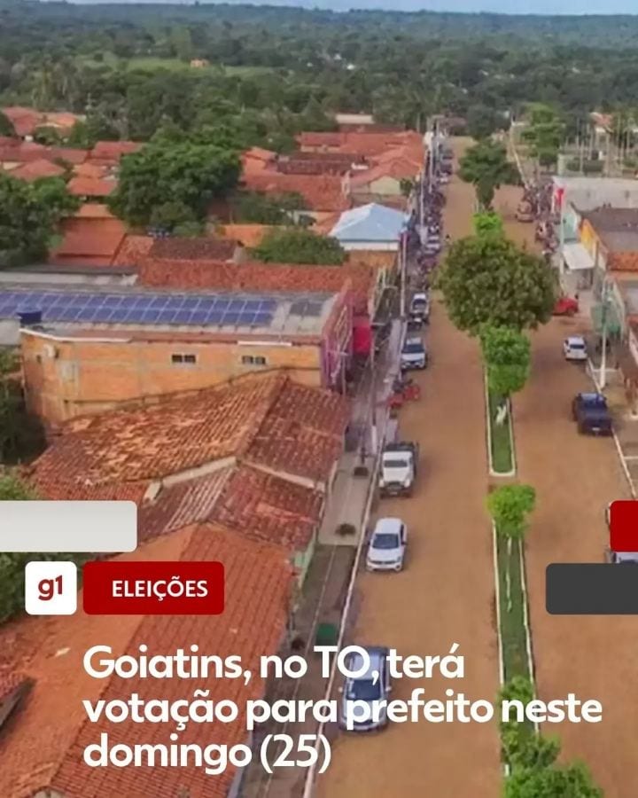 Além da escolha para presidente e governador, os moradores de Goiatins, no norte do Tocantins, também participam da elei