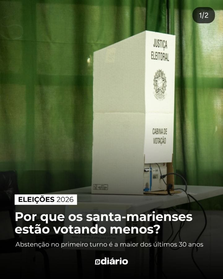 Abstenção em Santa Maria chega a 23,69%, maior desde 1998
