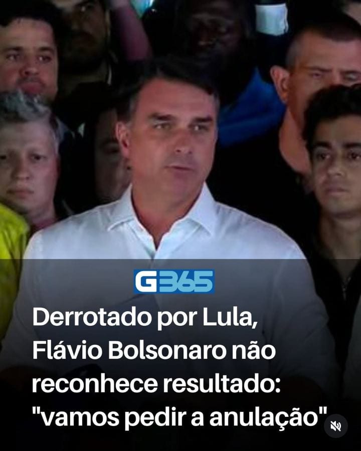 Derrotado por Luiz Inácio Lula da Silva (PT) na disputa presidencial, o senador Flávio Bolsonaro (PL-RJ) criticou neste