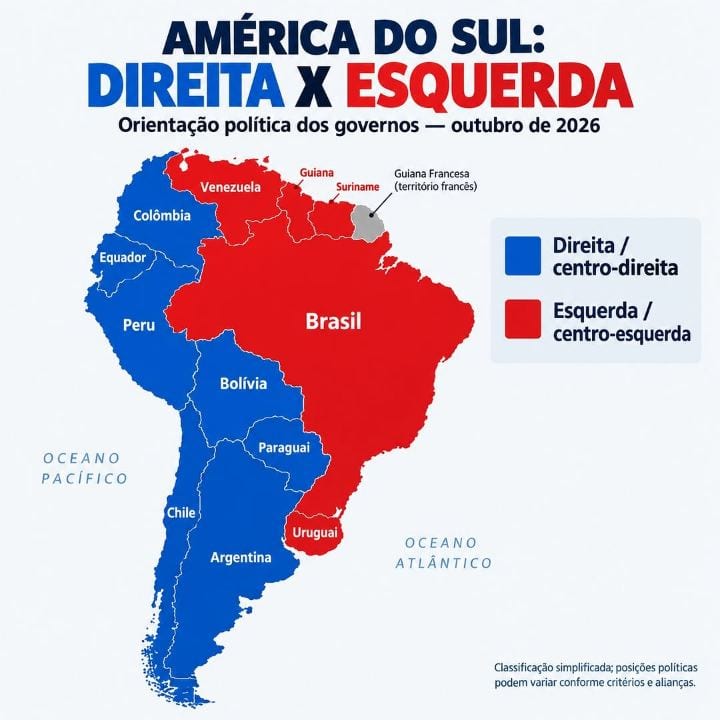 AMÉRICA DO SUL: COMO ESTÁ DIVIDIDO O MAPA POLÍTICO?