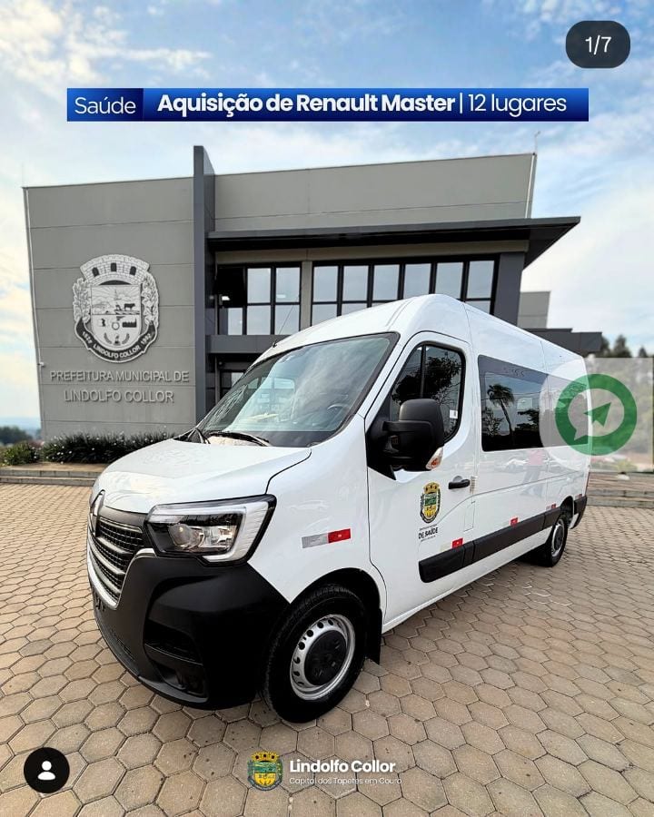 SAÚDE RECEBE VAN RENAULT MASTER DE 12 LUGARES