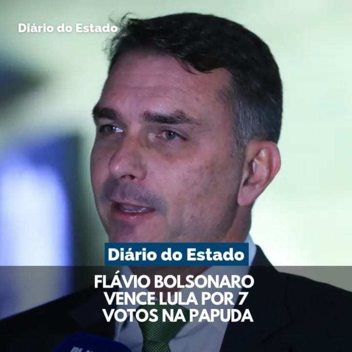 Flávio Bolsonaro (PL) recebeu 81 votos contra 74 de Luiz Inácio Lula da Silva (PT) no segundo turno da eleição entre ele