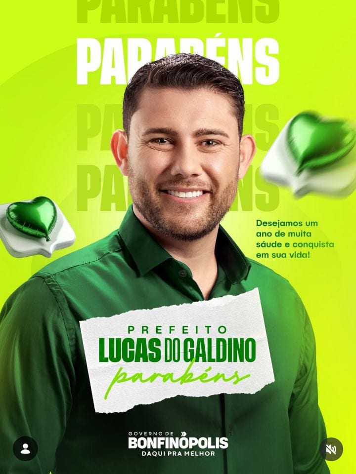 Parabéns, prefeito Lucas do Galdino!