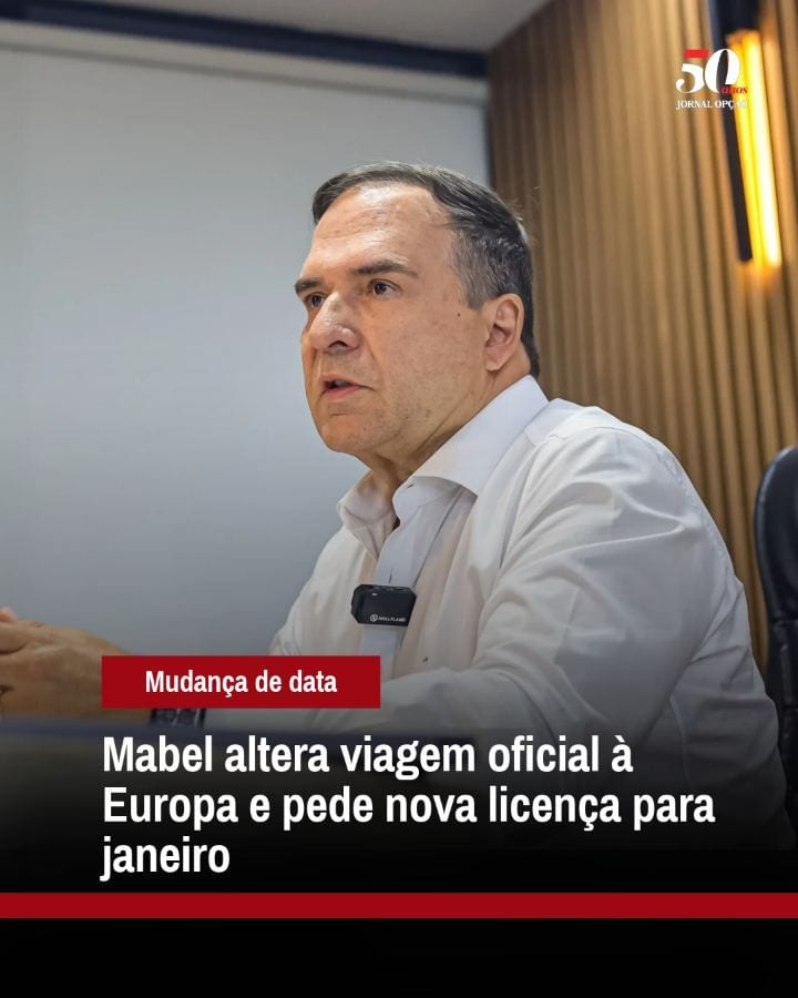 O prefeito de Goiânia, Sandro Mabel (UB), solicitou à Câmara Municipal a alteração do período de uma viagem oficial à Bé