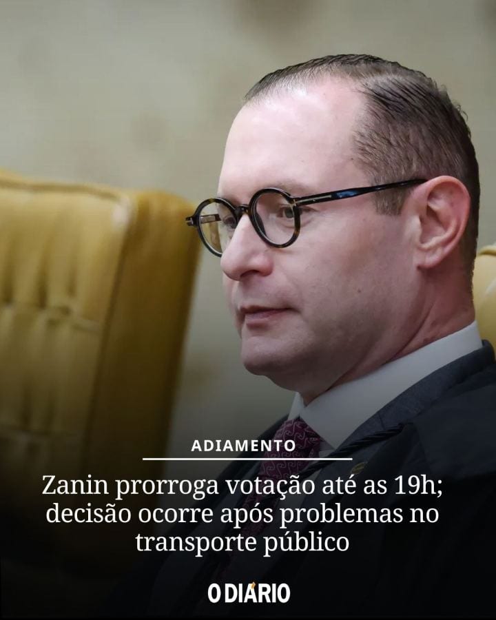 Eleições 2026 – O ministro Cristiano Zanin, do Supremo Tribunal Federal (STF), determinou neste domingo (25) a prorrogaç