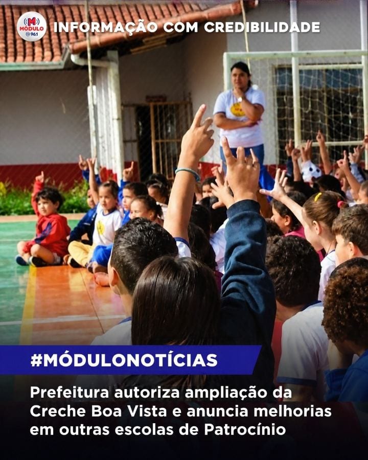 A Prefeitura de Patrocínio assinou a ordem de serviço para ampliação da estrutura da Creche Boa Vista, que começou a fun