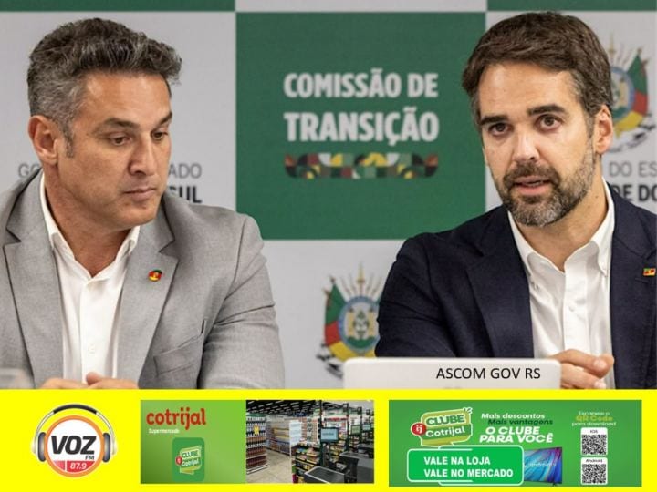 EDUARDO LEITE E LUCIANO ZUCCO AVANÇAM NA TRANSIÇÃO DE GOVERNO NO RS