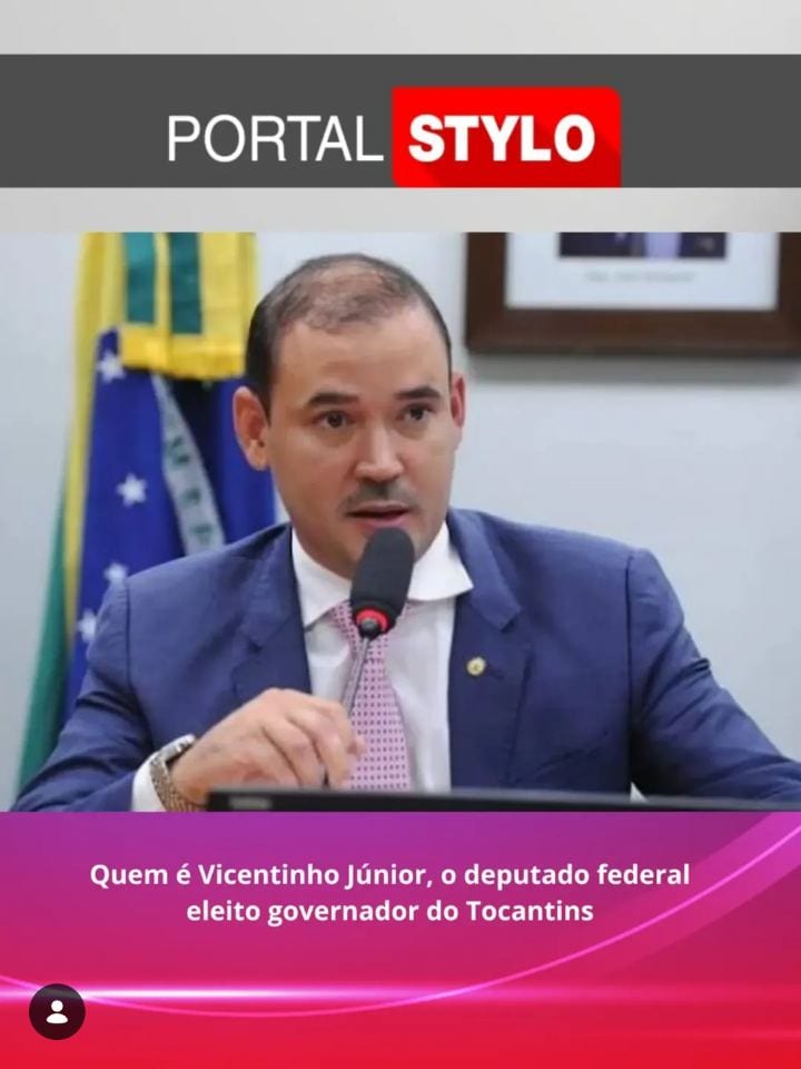 Político de 41 anos, filho do ex-senador Vicente Alves e representante de uma família tradicional de Porto Nacional, con