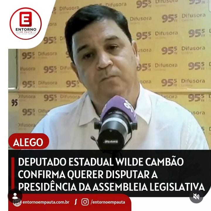 Wilde Cambão se coloca para presidir a Assembleia Legislativa de Goiás