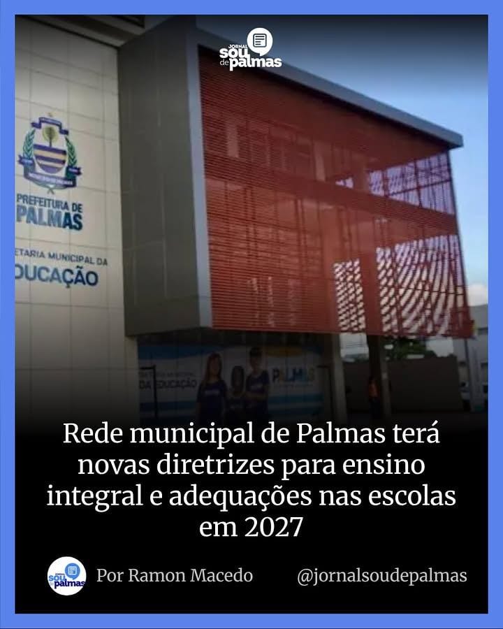 A Prefeitura de Palmas atualizou a Política Municipal de Educação Integral em Tempo Integral, publicada no Diário Oficia