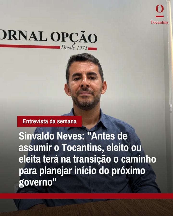 Na entrevista desta semana, o Jornal Opção Tocantins conversa com o professor e assessor jurídico Sinvaldo Neves sobre a