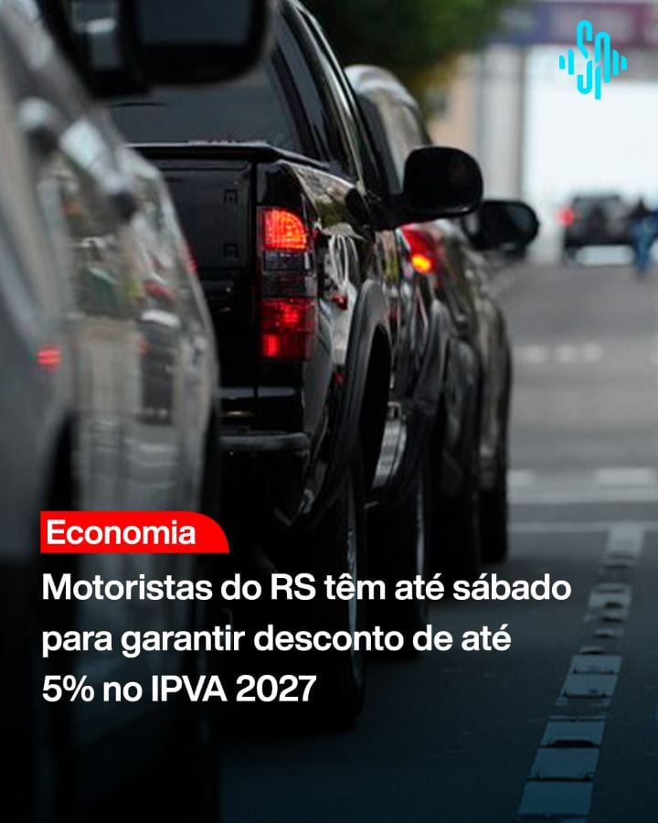 Proprietários de veículos registrados no Rio Grande do Sul têm até o dia 31 de outubro para acumular notas fiscais com C