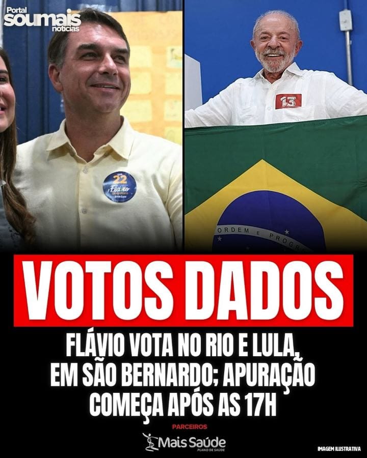 Os dois candidatos já votaram.