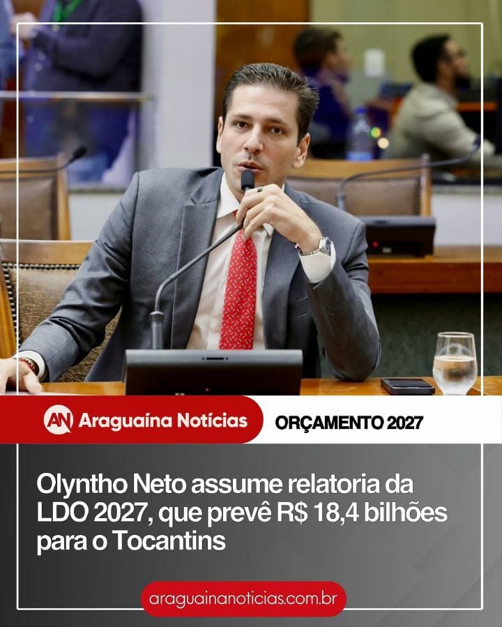 O deputado estadual Olyntho Neto (MDB) assumiu, nesta terça-feira (27), a relatoria do Projeto de Lei de Diretrizes Orça