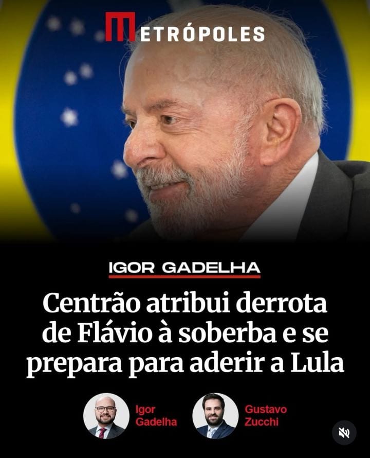 Com a reeleição do presidente Lula (PT) no domingo (25/10), caciques do Centrão passaram a enumerar erros eleitorais de