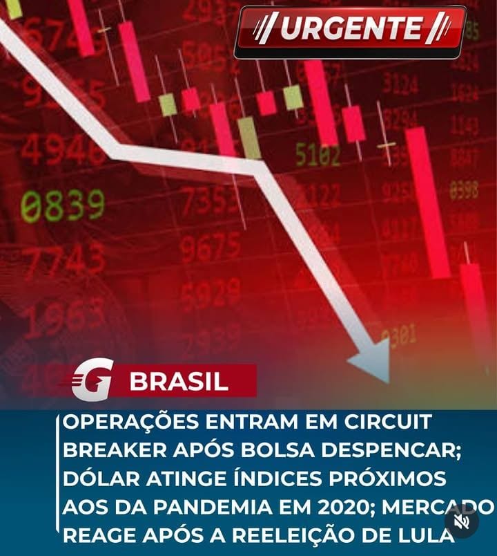 O mercado financeiro brasileiro iniciou esta segunda-feira (26) sob forte turbulência após a reeleição do presidente Lui
