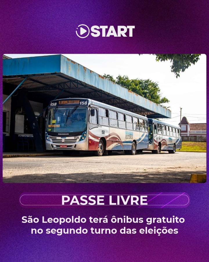 Transporte gratuito em São Leopoldo no domingo das eleições