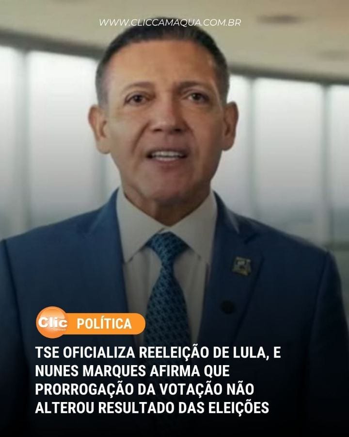 O presidente do Tribunal Superior Eleitoral (TSE), Kássio Nunes Marques, oficializou neste domingo (25) a vitória de Lui