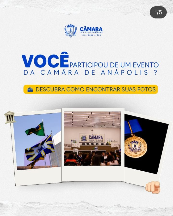Participou de um evento na Câmara Municipal de Anápolis?