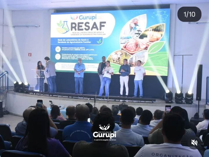 A Prefeitura de Gurupi lançou, durante o UniSaberes 2026, o RESAF, uma iniciativa que fortalece a agroindústria familiar