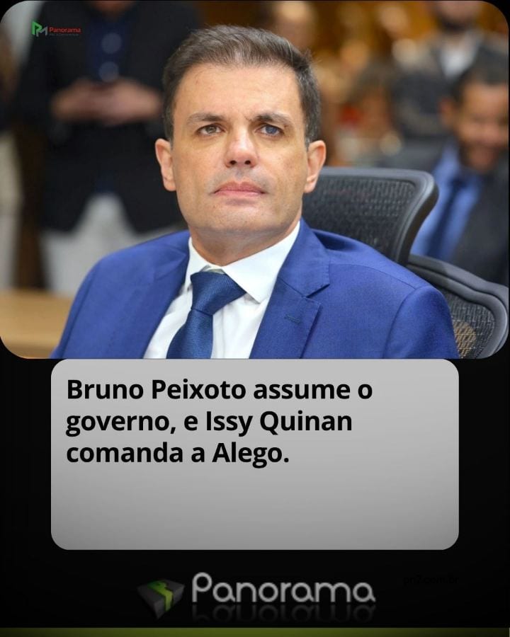 Com Bruno Peixoto no comando do Governo de Goiás durante a licença de Daniel Vilela, o deputado estadual Issy Quinan ass
