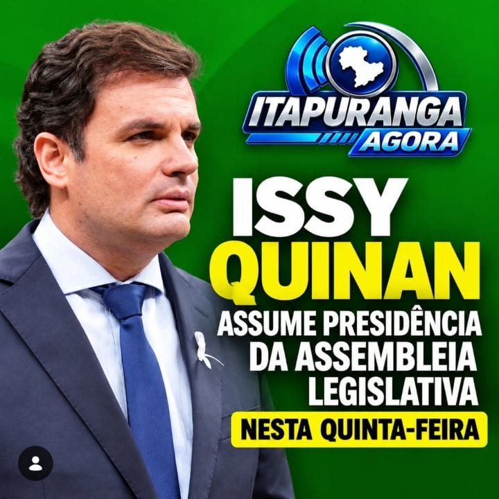 O deputado estadual Issy Quinan (MDB) vai assumir temporariamente a presidência da Assembleia Legislativa de Goiás (Aleg
