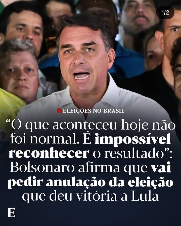O senador do Partido Liberal, que saiu derrotado nas presidenciais brasileiras, quer anular a eleição pelo prolongamento