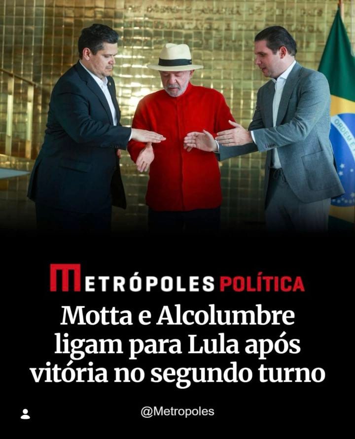 Os presidentes da Câmara dos Deputados, Hugo Motta (Republicanos-PB), e do Senado, Davi Alcolumbre (União Brasil-AP), te