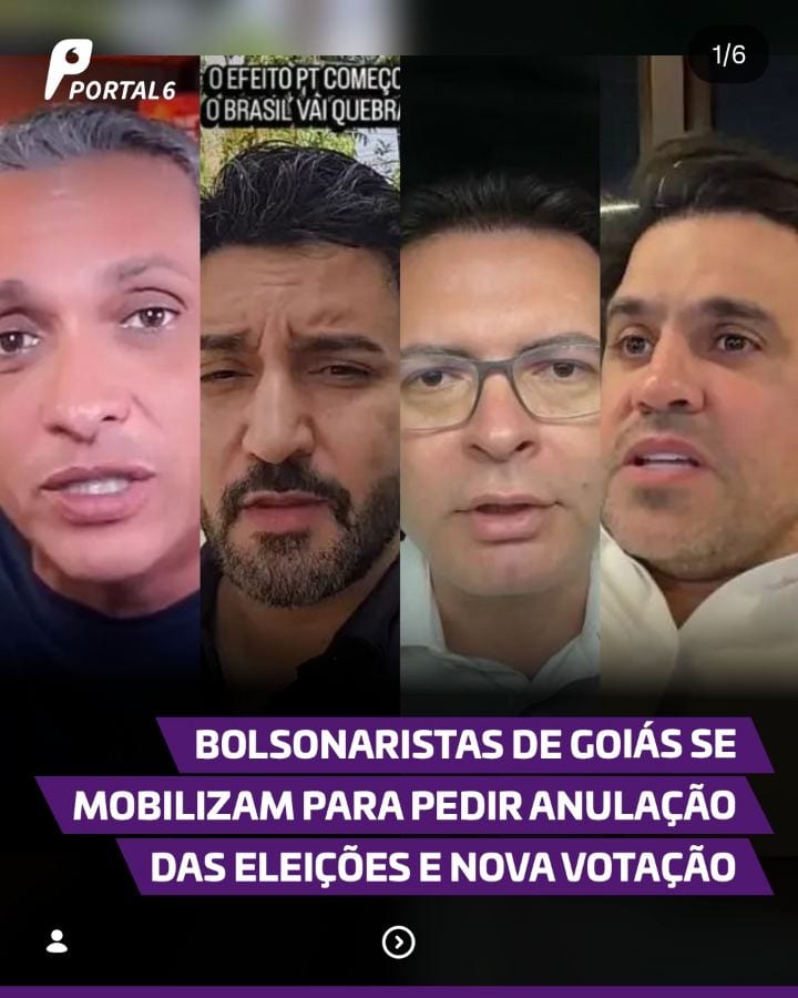 ELEIÇÕES 2026 | Lideranças bolsonaristas de Goiás começaram a se mobilizar nesta segunda-feira (26) para contestar o res