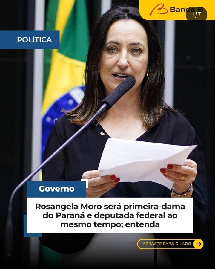 Rosângela Moro pode acumular deputado federal e primeira-dama em 2027