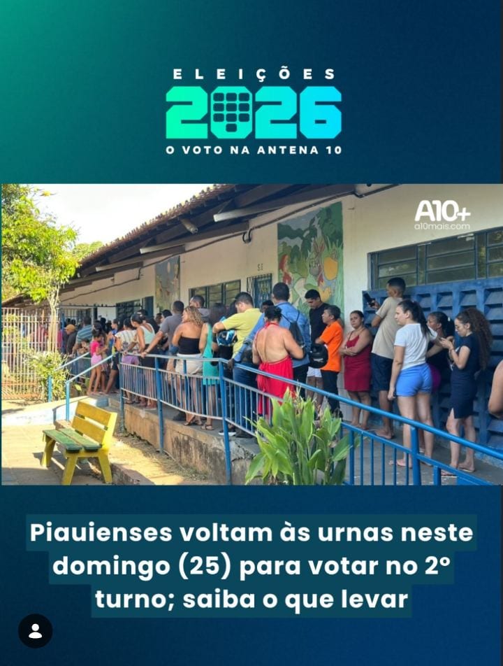 O segundo turno das Eleições Gerais de 2026 será realizado neste domingo (25), das 8h às 17h, pelo horário de Brasília.
