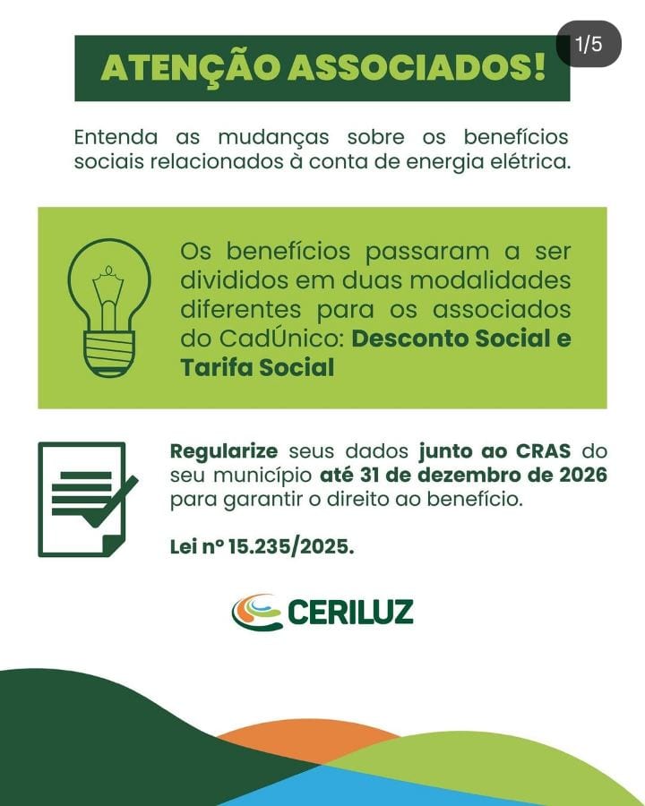 Energia elétrica e benefícios sociais