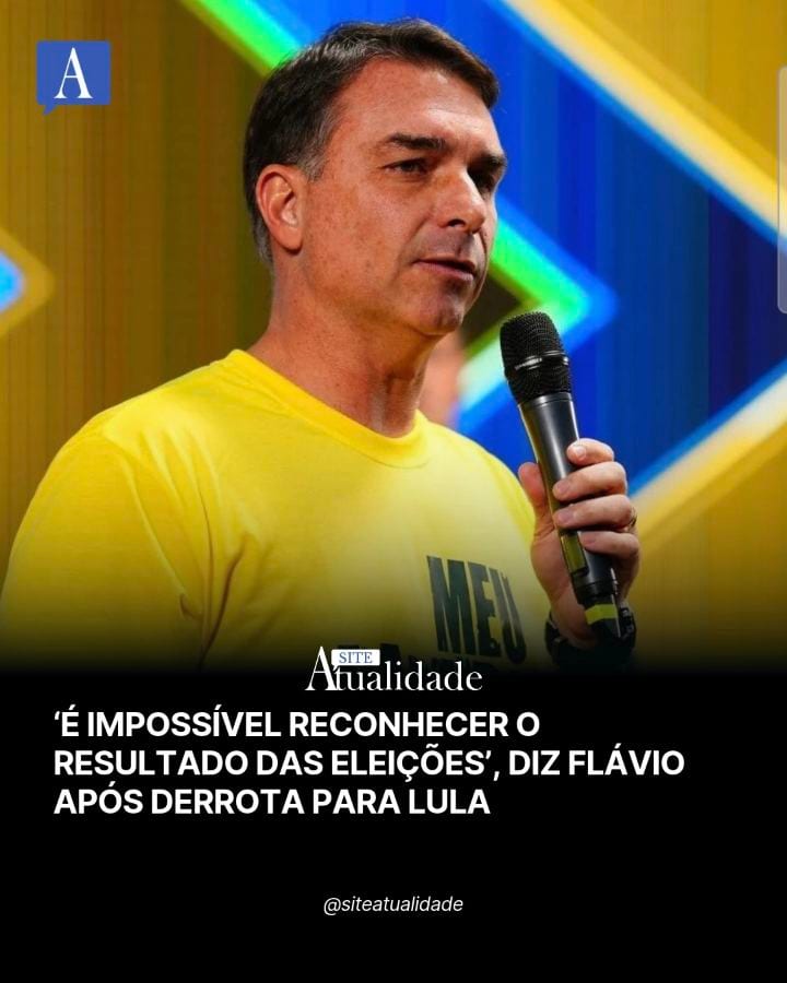 O senador Flávio Bolsonaro (PL) disse neste domingo (25) ser “impossível reconhecer o resultado das eleições”.